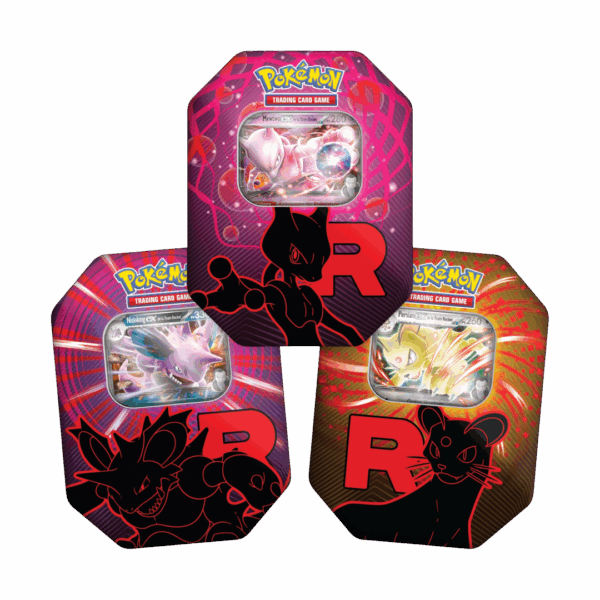 Arset Pokébox Team rocket Mewtwo, Nidoking et Persian