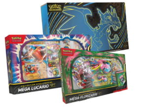 Pack Collector : UPC Méga-Dracaufeu X ex, Méga-Lucario-ex & Méga-Florizarre-ex