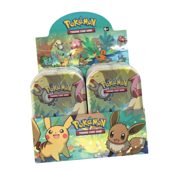 PokemonKantoFriendsMiniTinsDisplay Display Mini-Tins Amitiés de Kanto & Puissance de Kanto