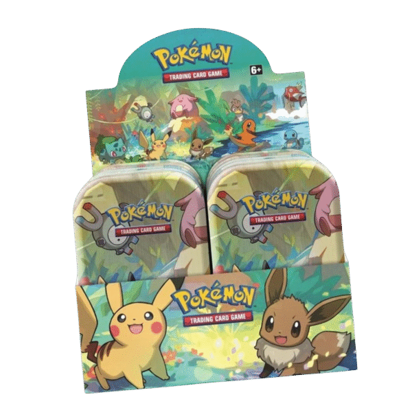 PokemonKantoFriendsMiniTinsDisplay Display Mini-Tins Amitiés de Kanto & Puissance de Kanto
