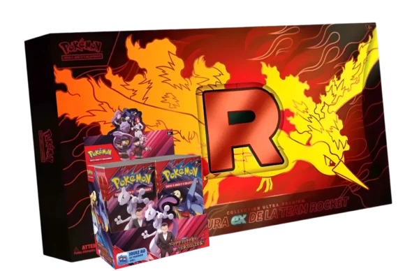 Pack Collector – Ultra Premium Collection Sulfura-ex de la Team Rocket & Display EV10 Rivalités Destinées