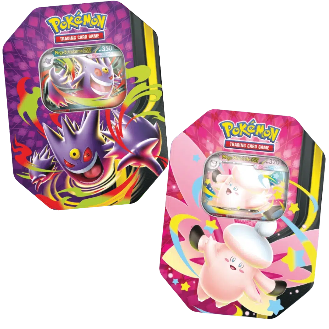 Arset Pokébox Lumière Lunaire (Méga-Ectoplasma ex & Méga-Mélodelfe ex)