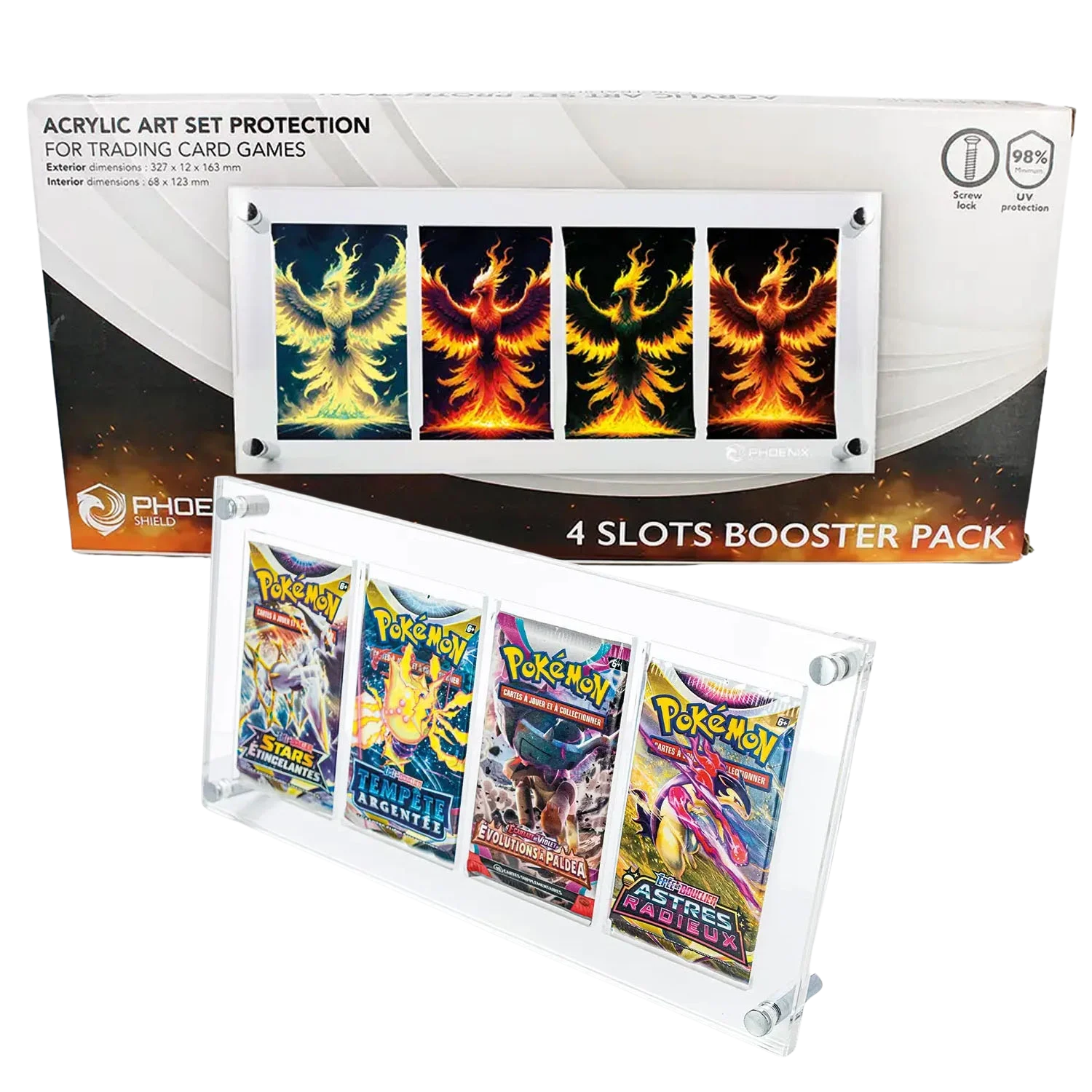 Protection Acrylique – 4 Boosters Pack Art Set