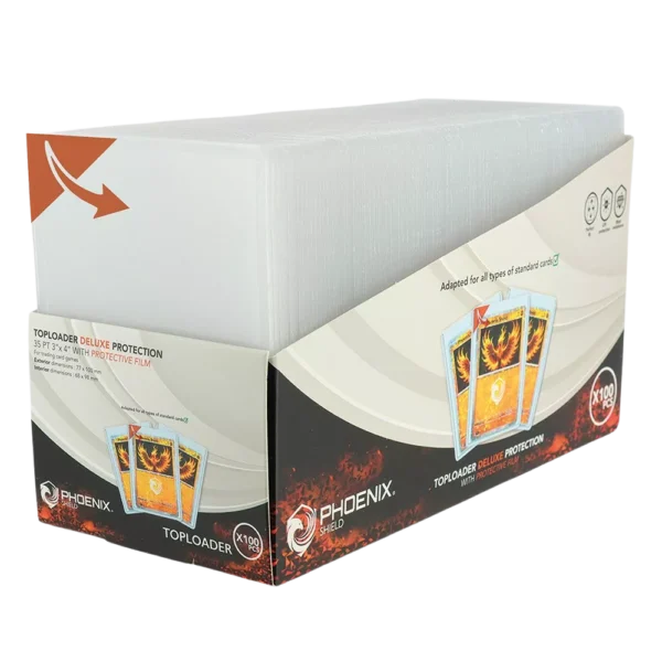 TopLoader PHOE Toploader Deluxe Phoenix Shield – Lot de 100