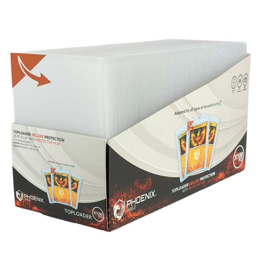 Toploader Deluxe Phoenix Shield – Lot de 100