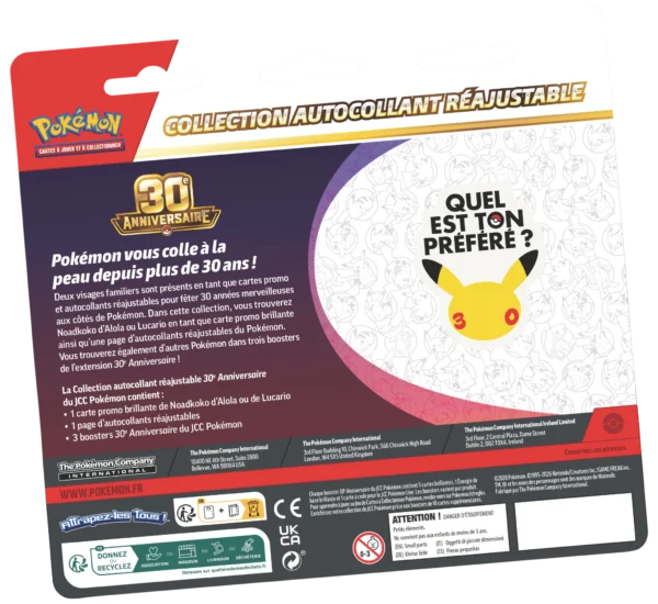 3Pack Lucario 30th Back Tripack 30e Anniversaire