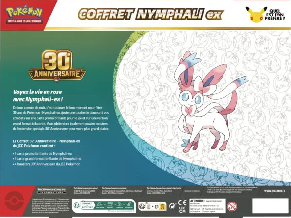 a8c854b9edd12f1cf07fcf3b22705ffa3ae618a1_P11955_30th_Celebration_3D_Sylveon_ex_Box_Back_FR Coffret 30e Anniversaire (Nymphali-ex & Amphinobi-ex)