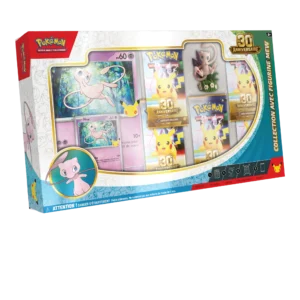 Collection-Figurine-Mew-30e-h10 Collection avec figurine 30e Anniversaire Mew Pokémon FR