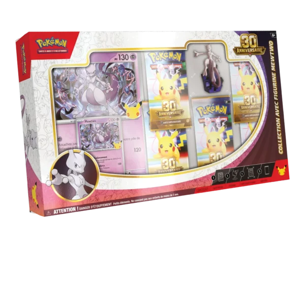 Collection avec figurine 30e Anniversaire Mewtwo Pokémon FR