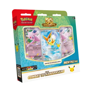 Deck-Combat-30e-Mentali Deck Combat 30e Anniversaire Mentali-ex Pokémon FR