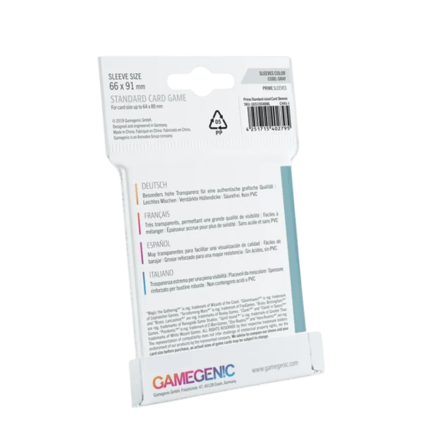 Sleeves Prime GAMEGENIC – Set van 50
